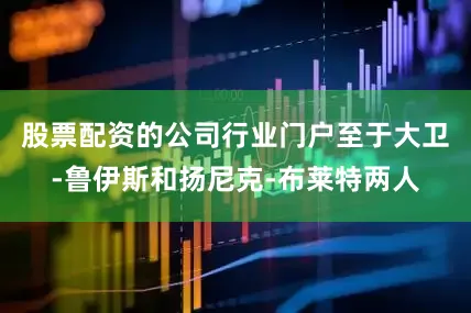 股票配资的公司行业门户至于大卫-鲁伊斯和扬尼克-布莱特两人