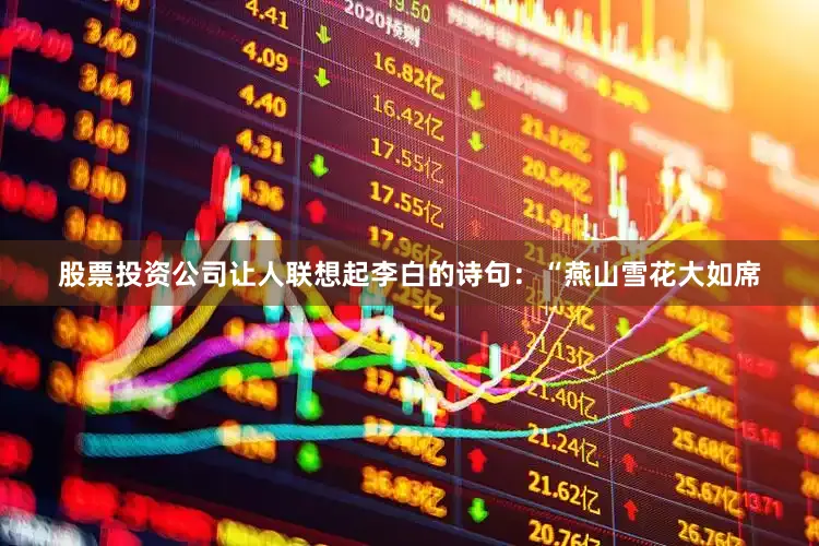 股票投资公司让人联想起李白的诗句：“燕山雪花大如席