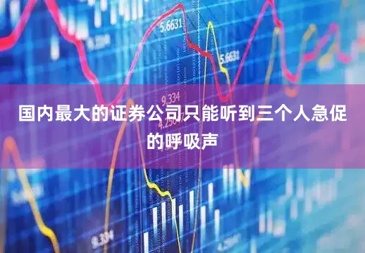 国内最大的证券公司只能听到三个人急促的呼吸声